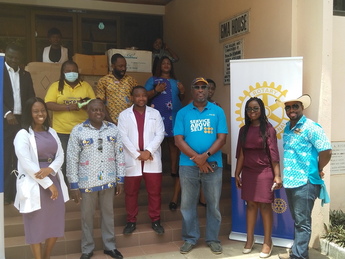 Rotarians in Ghana Responding to COVID-19 Pandemic